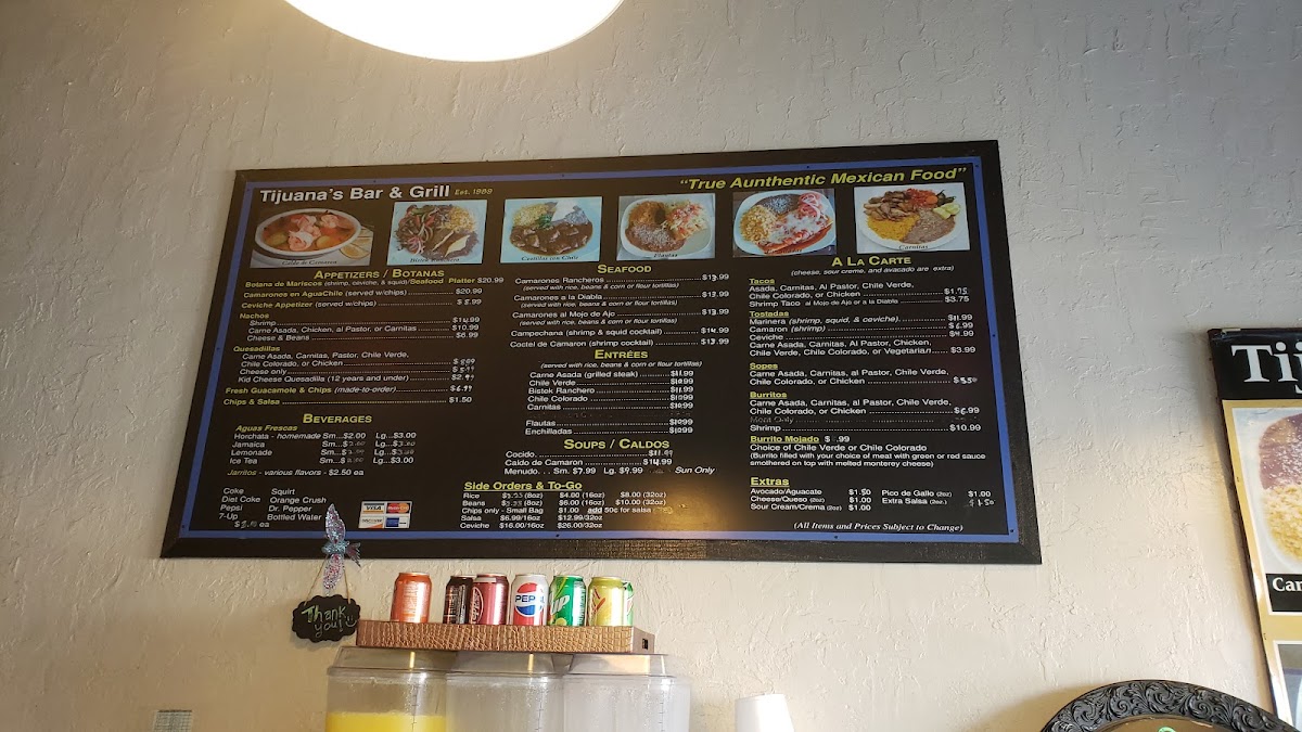 TJs Bar & Grill Menu - Image 3
